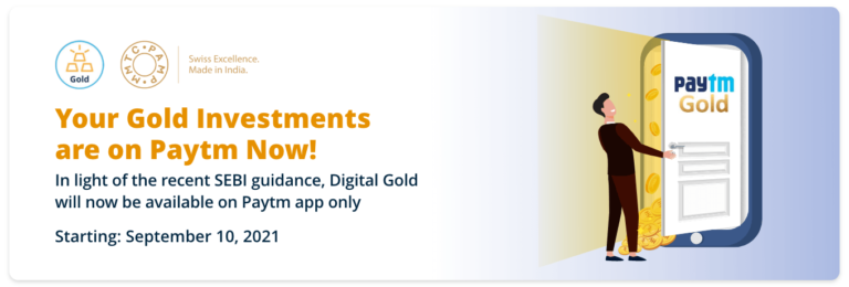 digital gold now on paytm only