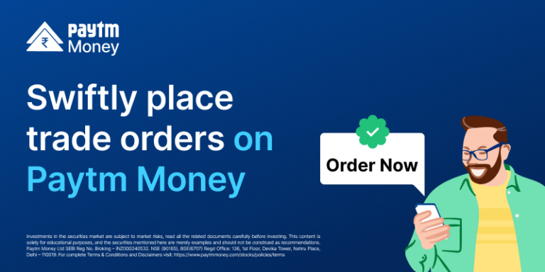 swiftly place trade orders on paytm money